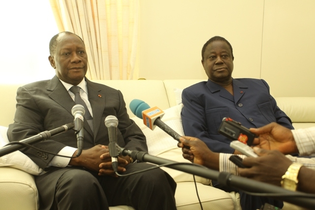 Alassane Ouattara et Henri Konan à propos du Premier ministre : “Vous le saurez dans les prochains jours”